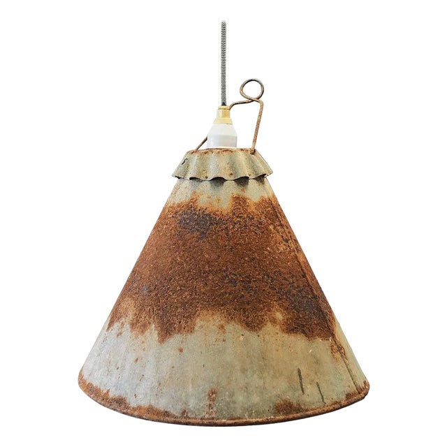 Industrial Metal Lamp, 1950s For Sale