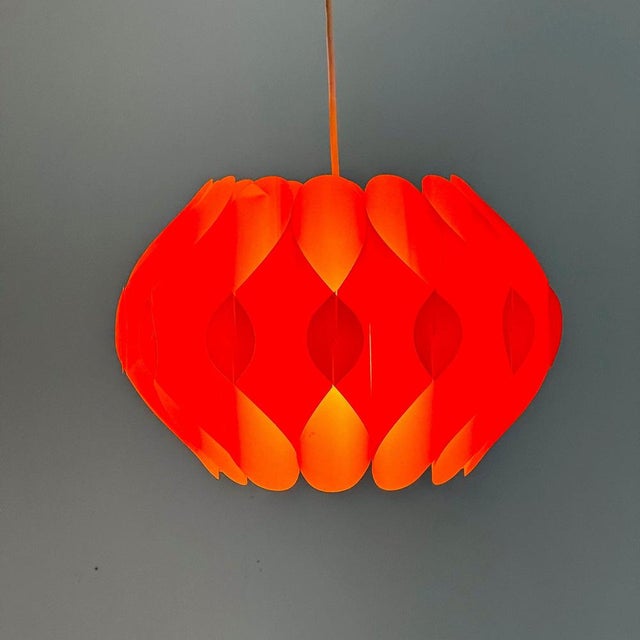 White Butterfly Pendant Lamp by Lars Schiøler for Hoyrup Denmark For Sale - Image 8 of 11