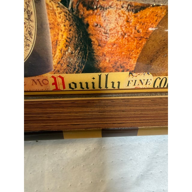 Paint Annie Modica Wine + Cheese Lacquered Tray, Signed For Sale - Image 7 of 12