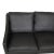 2000 - 2009 2209 3-Seater Sofa in Black Bison Leather by Børge Mogensen for Fredericia For Sale - Image 5 of 9