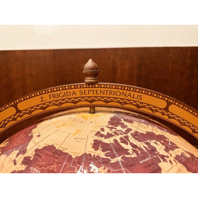 Wood Italian Zoffoli Aries Floor Globe Bar For Sale - Image 7 of 18