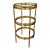 French Brass Three-Tier Round Side Table For Sale