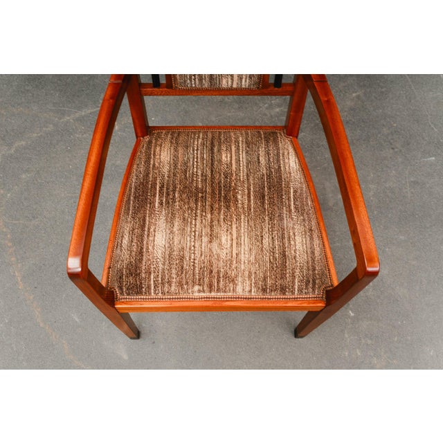 Art Nouveau Seating Group in Mahogany, Early 20th Century, Set of 4 For Sale - Image 17 of 18