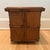 Early 20th Century Antique Oak Countertop Sewing Cabinet With Applied Burled Wood Drawer Fronts For Sale - Image 5 of 12