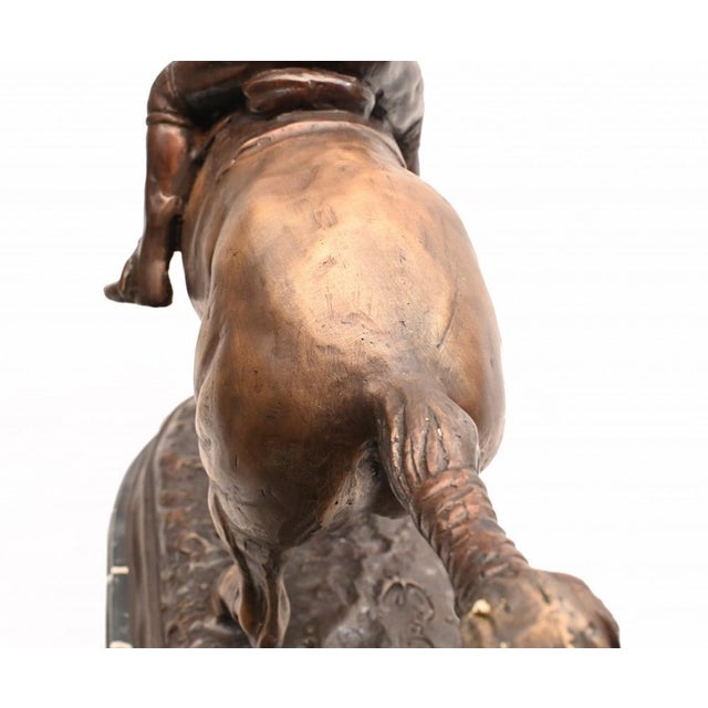 Unknown, Polo Player Horse Jockey Statue, Bronze For Sale - Image 11 of 18