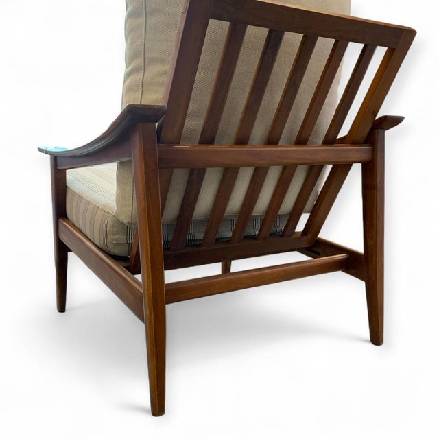 Nordic Teak Armchair with Folding Backrest, 1960s For Sale - Image 5 of 9