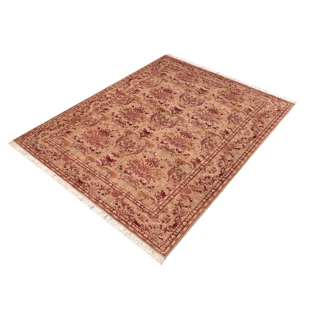Designed with mesmerizing intricacy and gorgeous color palette, this hand-knotted masterpiece demonstrates the beauty and...