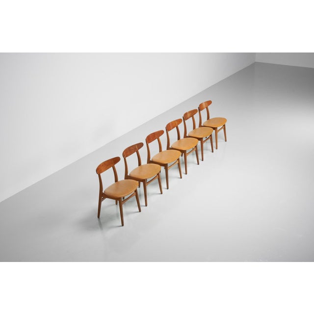 Wood CH30 Dining Chairs by Hans J. Wegner, 1950s, Set of 6 For Sale - Image 7 of 15