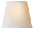 Chapman & Myers by Visual Comfort Signature 4" x 6" x 5" Natural Paper Candle Clip Shade For Sale