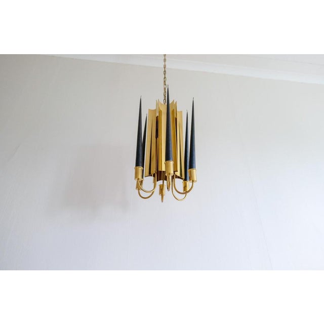Reflex Pendant Light in Brass by Pierre Forssell for Skultuna, Sweden, 1960s For Sale - Image 12 of 18