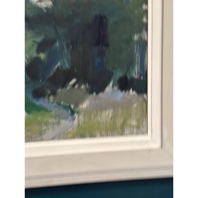 Karl Niemann, Figures on Winding Path, 1950s, Oil Painting on Canvas, Framed For Sale - Image 6 of 18