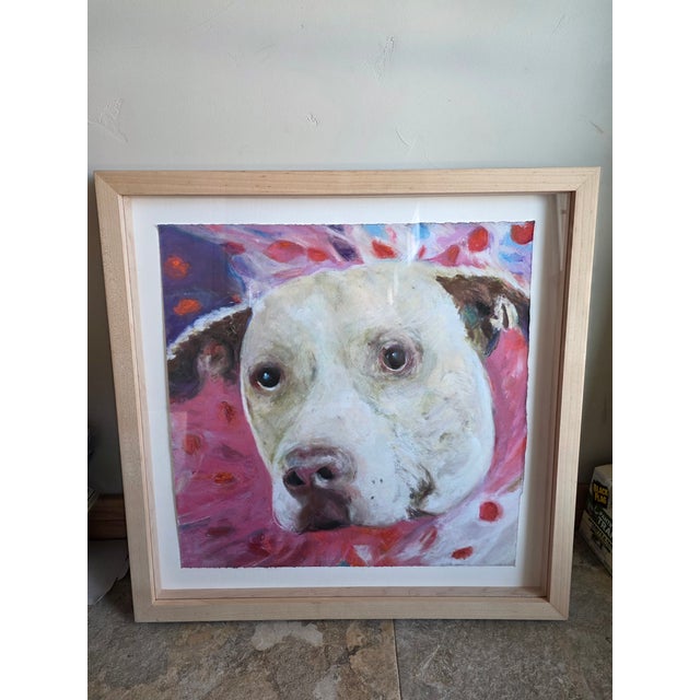 Original Dog Portrait Pastel For Sale - Image 14 of 15
