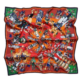 Vintage Hermès Kachina Scarf For Sale