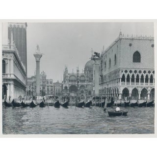 Erich Andres, Venice: Port with Gondolas, Italy, 1955, Black & White Photograph For Sale