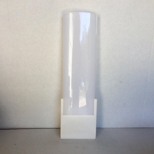 Wall Lamp in Glass and Aluminum by B.U. Gecchelin from Guzzini, 1980s For Sale - Image 10 of 10