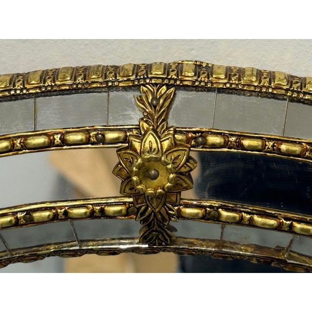 Hollywood Regency Double Arched Wall Mirror For Sale In San Francisco - Image 6 of 12