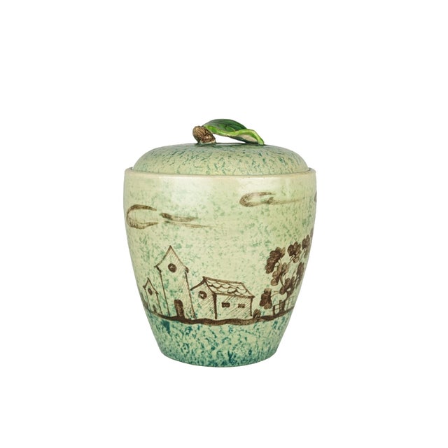 Hand Painted Ceramic Box by Arte Casa Albisola, 1940s For Sale - Image 11 of 11