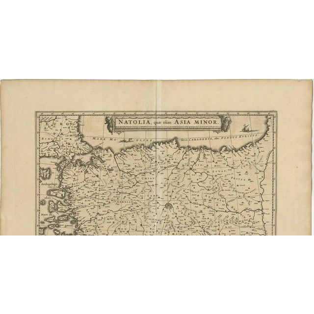 Antique Map of Asia Minor by Aeg, 1640 For Sale - Image 3 of 12