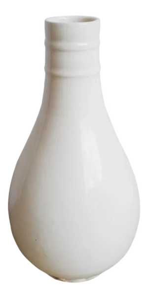 Vintage Farmhouse White Milk Pottery Vase