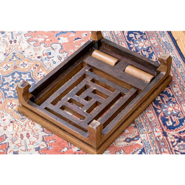 Antique Japanese Carved Elmwood Foot Stool For Sale In New York - Image 6 of 7