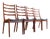 Sculptural Ladder Back Dining Chairs Attributed to Kai Kristiansen For Sale