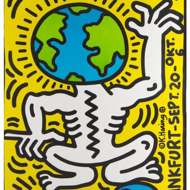 Modern Keith Haring, Theater Der Welt, 1985, Silkscreen For Sale - Image 3 of 4