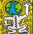 Modern Keith Haring, Theater Der Welt, 1985, Silkscreen For Sale - Image 3 of 4