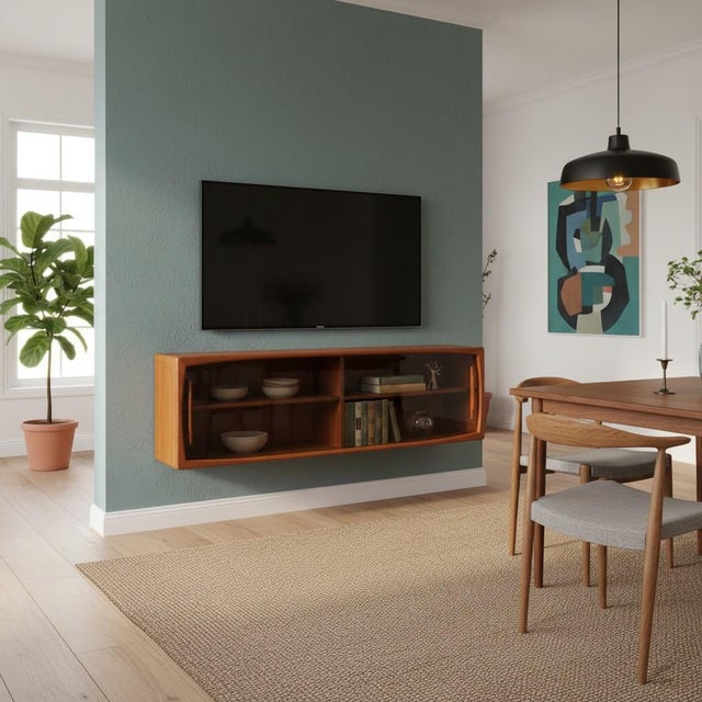Wall-Mounted Display Cabinet by H. P. Hansen for Randers Møbelfabrik, Denmark, 1930s For Sale - Image 9 of 18
