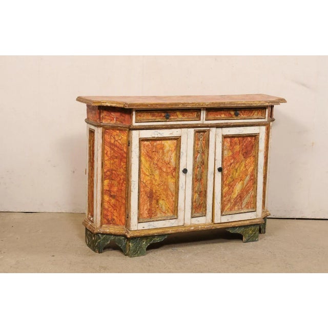 Italian 18th Century Italian Buffet with its Original Paint For Sale - Image 3 of 12