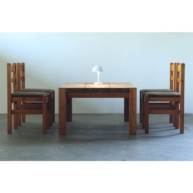 Danish Chunky Pine Wood Coffee Table, 1970 For Sale - Image 6 of 18