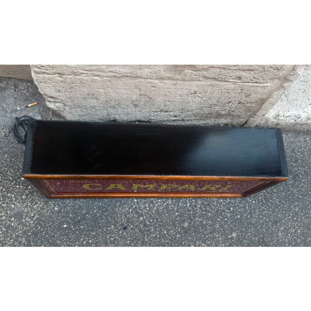 Mid-Century Modern Vintage Campari Sign, 1970s For Sale - Image 3 of 7