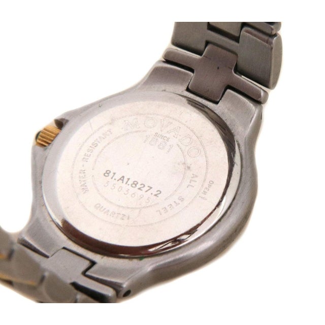 Movado Stainless-Steel Two Ladies Wristwatch Quartz For Sale - Image 4 of 6