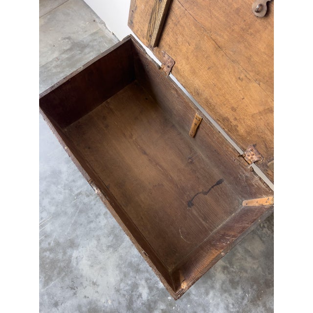 Antique 17th Century English Oak Plank Coffer For Sale - Image 13 of 13