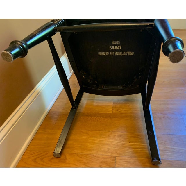 1990s Vintage Wood Bar Stool For Sale - Image 12 of 12