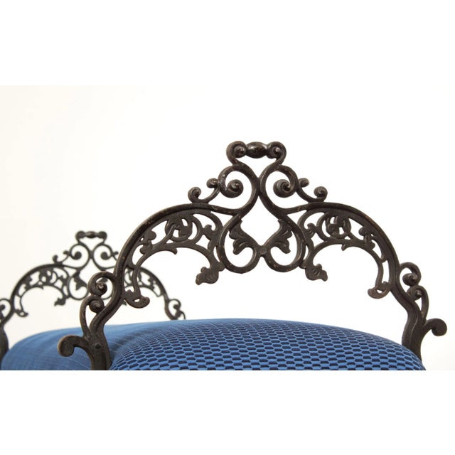 Antique Victorian Style Cast Iron Window Bench For Sale - Image 10 of 13