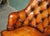 Vintage Tufted Leather Chesterfield Captain's Desk Chair For Sale - Image 4 of 18