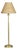 Polly Buffet Lamp, Natural Brass with Rattan Shade For Sale