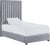 Arabelle Grey Velvet Twin Bed For Sale - Image 11 of 11