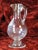 Glass Glass Pitcher Antique Mouth Blown Hand Cut Fleur de Lis Engraved Clear Ca.1860's For Sale - Image 7 of 12