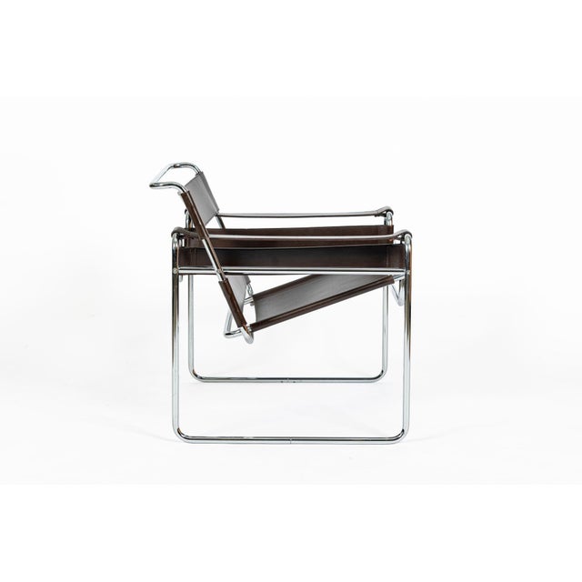 1960s Mid Century Brown Wassily Chair by Marcel Breuer for Stendig 1960s, 2 Available For Sale - Image 5 of 17