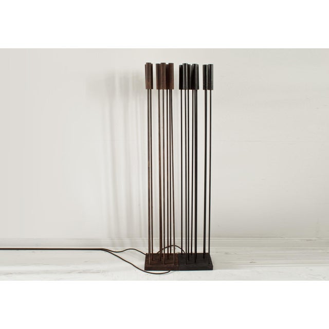 Reed IX Steel Light Sculpture from Early Light For Sale - Image 4 of 6