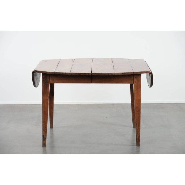 French Oval Extendable Dining Table in Fruit Tree Wood For Sale - Image 4 of 18