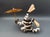 Whimsical Andrew Rodriguez Luguna Pueblo New Mexico 2000 "You Know Who" Pottery Sculpture. Measures approximately 14 1/4"...
