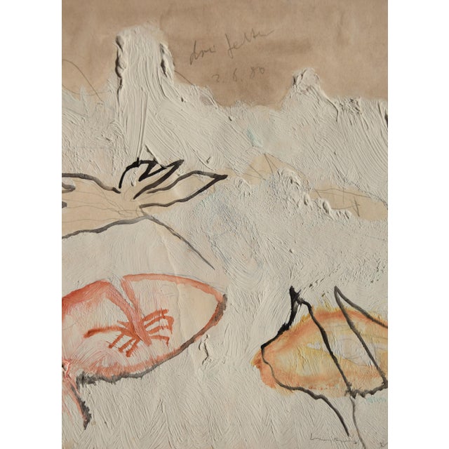 1980s Hans Mendler, Three Butterflies, 1980, Mixed Media, Framed For Sale - Image 5 of 12