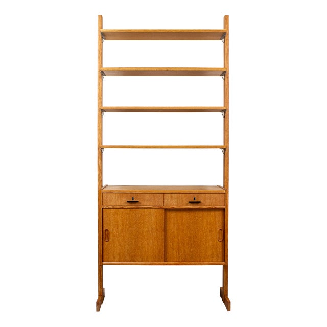 Mid-Century Oak Bookcase from Ikea, 1960s For Sale