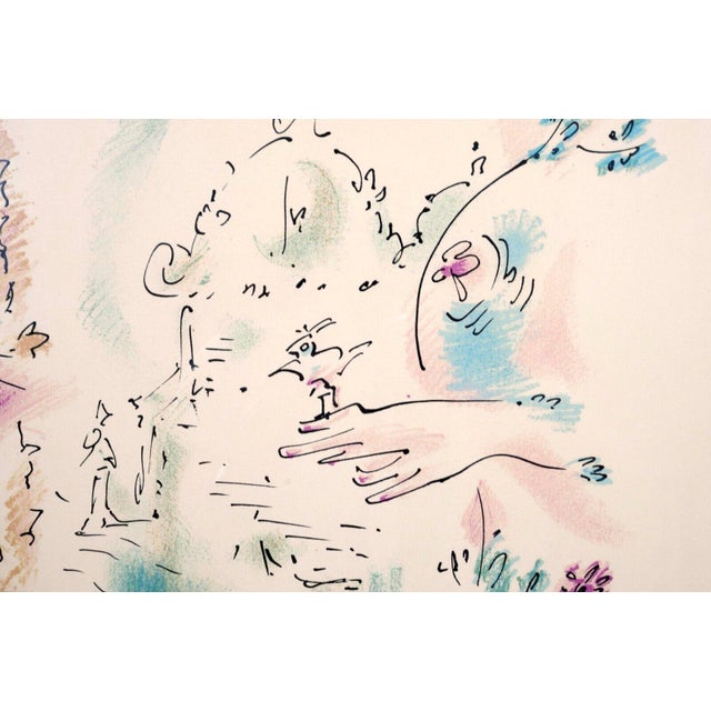 1970s Andre Masson Venise en Fleurs Signed Modern Lithograph on Paper 114/125 Framed For Sale - Image 5 of 11