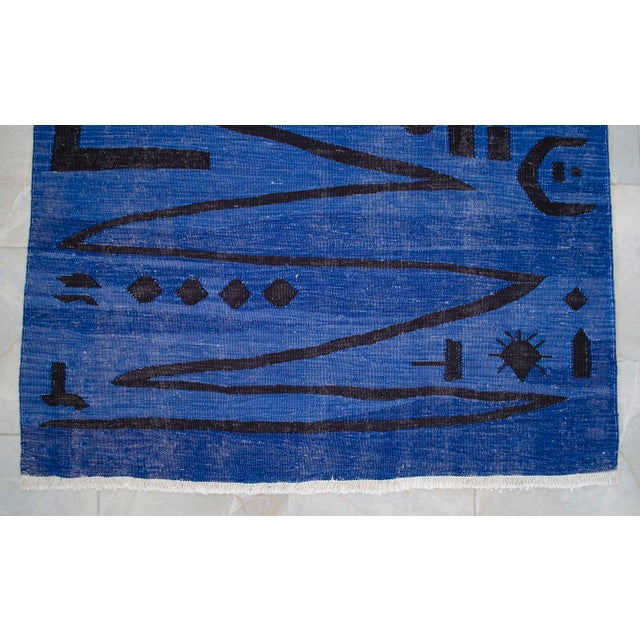 Paul Klee - Heroic Strokes of the Bow - Inspired Silk Hand Woven Area Rug - Wall Rug 4′3″ × 6′1″ For Sale - Image 13 of 17