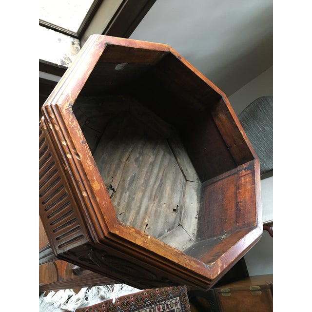 Newton and Hoit Hexagonal Plant Stand For Sale - Image 12 of 18
