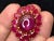 Bochic "Orient" Vintage 50 Carat Natural Multi Ruby Ring Set 18K Gold &Silver For Sale - Image 16 of 18