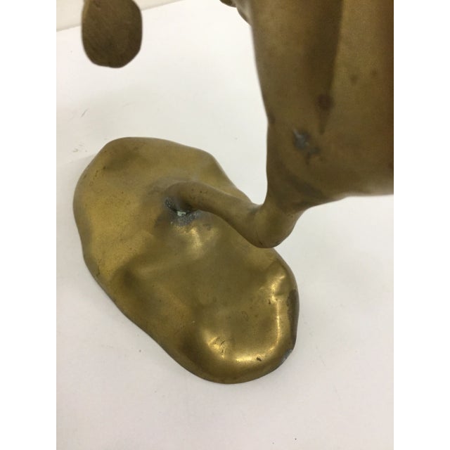 Brass Solid Brass Wild Horse Sculpture For Sale - Image 8 of 11